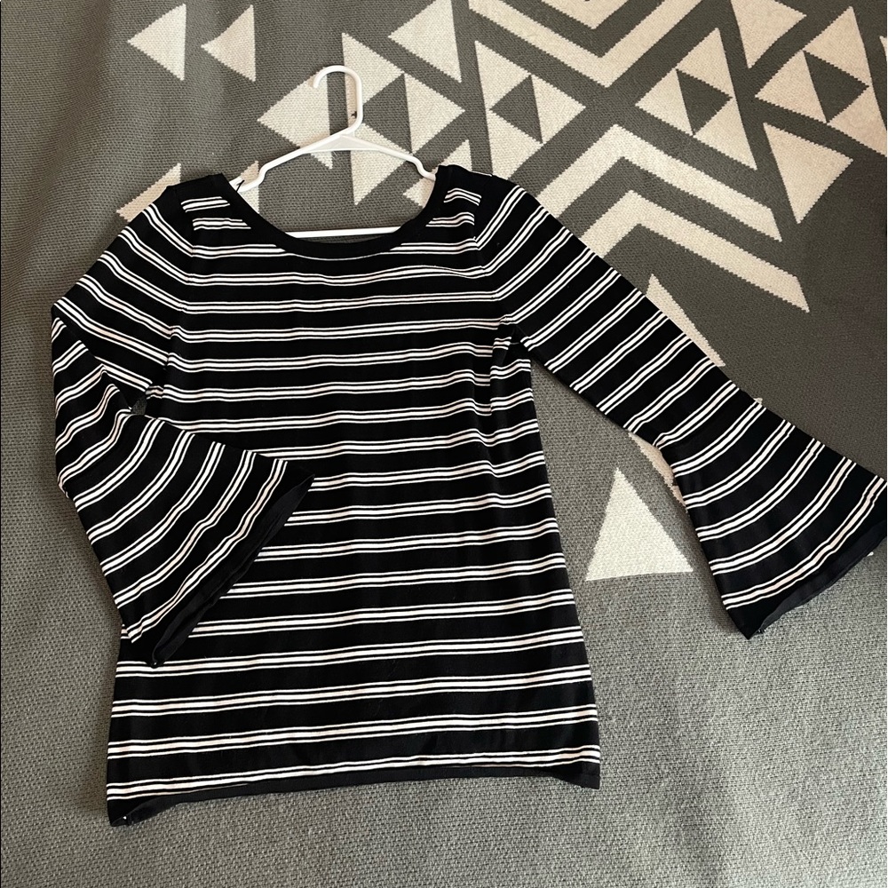 WHBM reversible striped sweater